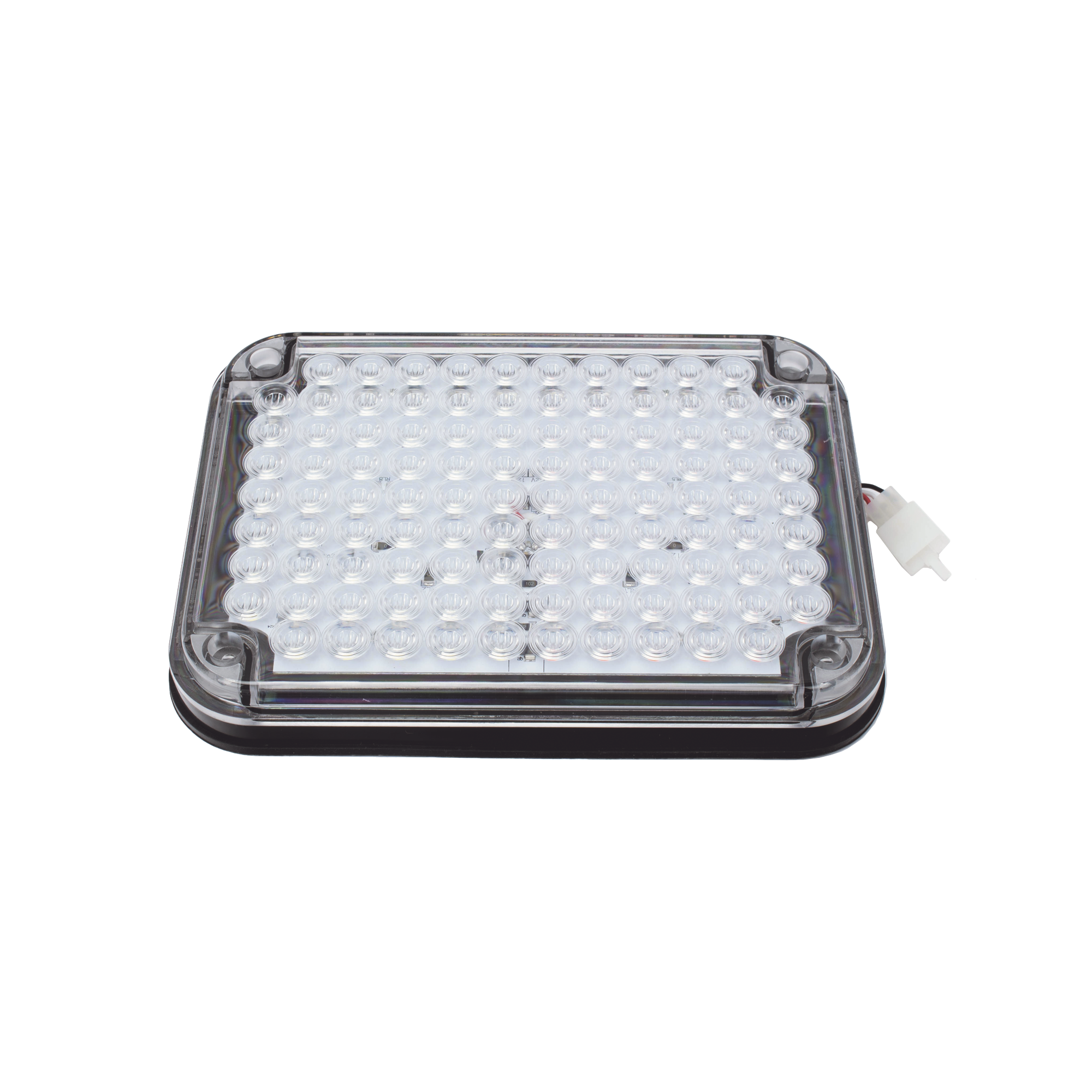 XLTE515RW|Luz de Advertencia de 9X7", Bicolor Rojo/Claro, Ideal para Ambulancias